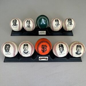 1993 Chevron Team Stars Fotoball SF Giants Oakland Athletics Bonds McGwire Set